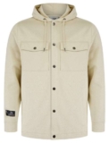 Button Fasten Hooded Overshirt Jacket (3 colours available) with Code