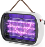 Buzbug Upgraded LED Bug Zapper Indoor, 3 Efficient 50000H LED Bulbs, Dual-Band Attraction, High-voltage Electric Mosquito Zapper for Large Space, Fly Trap Mosquito Trap, Fly Killer Fly Zapper