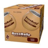 BuzzBallz Choc Tease, Ready to Drink Chocolate Cocktail, 12x200ml, Party Pack with voucher