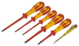 C.K 49182 Dextro VDE 6 Piece Screwdriver Set Slotted/Phillips