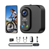 CAMWORLD 4K Mini Body Camera with EIS, 64GB, Magnetic Mount