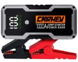 CARHEV 7000A Jump Starter Power Pack, (up to 10.0L Petrol or 10.0L Diesel Engine), with Jump Leads by CARHEV UK / FBA