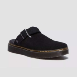 CARLSON SUEDE MULES, Black Suede, Size 9-10