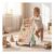CASART Wooden Baby Walker with Storage Basket