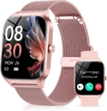 CASCHO Smart Watches for Women, 1.85 HD Smartwatch with 120 Sports Modes/Heart Rate/Sleep Monitor, Fitness Tracker with Bluetooth Calling/Voice Control for Android iOS, Rose Gold 4