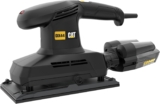 CAT DX44 Finishing Sander 350W 113x230mm 6000-11000 RPM Variable Speed Cyclone Dust Box 2.4mm Orbit Aluminium Base Hook & Loop Clamp Sanding Paper Included