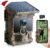 CEYOMUR Solar Wildlife Camera 4K 30fps, WiFi Bluetooth 68MP Trail Camera with 5200mAh Rechargeable Battery, 120 Detection Angle Night Vision Motion Activated IP66 Waterproof with 32GB Micro SD Card