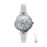 CIGA Design Denmark Rose Quartz Watch with Leather Strap