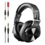 CLAW SM50 Studio/DJ Headphones with 2 Detachable Cables, Black