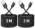 CLEEFUN USB C Charger Cable (3M, 2Pack), Black Long USB A to Type C Fast Charging Braided Lead sold by Cleefun EU FBA
