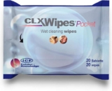 CLX Chlorhexidine Dog & Cat Wipes, Cleansing Paw & Skin Fold Wipes, 20 Pack