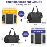 CNMTCCO Expandable Under seat Cabin Bag 40x30x20 and 45X36X20 sold by APEX NAVIDSELLER FBA