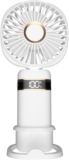 CNMTCCO Handheld Fan Rechargeable, Portable Fan with 5 Speeds 3600mAh, Foldable Desk Fan with LED Display, Personal Hand Held Fans, Powerful Mini Fan for Home Office Outdoor Travel Camping (White)