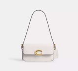 COACH Zoe Shoulder Bag in Brass / Chalk