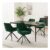 COLAMY 360 Swivel Dining Chairs, 4-Pack, Velvet, Green