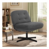 COLAMY Corduroy Swivel Accent Chair with 360 Rotation