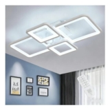 COMELY Ceiling Light Dimmable, 54 W Modern Ceiling Lamp with Remote Control