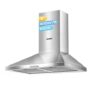 COMFEE 60 Cm Chimney Cooker Hood Stainless Steel Extractor Hood
