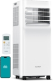 COMFEE 7000 BTU Portable Air Conditioner App Control with Dehumidifier & Fan mode, Remote Control & Window Installation Kit Included, 24-Hour Timer for Rooms Up to 269 sq.ft. (25)