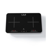 COOKNANO 2-Plate Induction Hob, Independent Control, 2800W, Timer