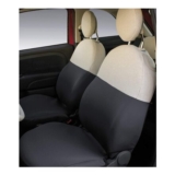 CORA Front Seat Covers for Fiat 500 07 > Grey/Cream