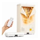 COSICOSY 1500W Electric Clothes Dryer with 5-Hour Timer, Beige