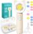 COSLUS C50 Baby Nail File Electric: 16 in1 Safe for Sleep Trim Grind Gentle Baby Nail File with Quiet Design 360 Light 5 Grinding Heads 10 Adhesive Pads Suitable for Multiple Age Groups