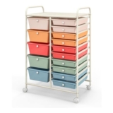 COSTWAY 15 Drawers Storage Trolley