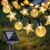 COZII Solar Lights Outdoor Garden, 60LED 10M/33Ft Solar Garden Lights String with IP65 Waterproof, 8 Modes Lighting, Crystal Ball & Stars Fairy Lights for Yard, Garden, Home, Patio(Warm White)