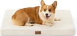 COZY KISS Orthopedic Dog Bed for Medium & Large Dogs, Washable Dog Mattress with Removable Cover, Dog Mat with Anti-Slip Bottom, Pressure Relief Foam Pet Cushion for Crate, Grey, L(36x27x3inch)
