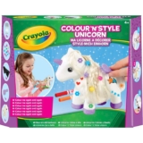 CRAYOLA Colour n Style Unicorn Colour Your Own Unicorn Again and Again Includes Washable Marker Pens, Beads & Hairbrush