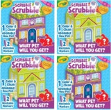 CRAYOLA Imagipals Activity Surprise Ball Capsules with Animal & Characacter Figures (Scribble Scrubble Pack of 4)