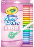 CRAYOLA Pastel SuperTips, 20 Washable Colouring Pens for Kids Age 3