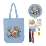 CREAWONDER Hand Embroidery Kit for Bags, Beginners
