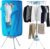 CROWNSHOP 1000W Electric Heated Clothes Airer, 2-Tier Foldable Stainless Steel Indoor Clothes Dryer, Energy-Saving Drying Rack for Laundry, 10kg Load, Timer 180 Minutes, Auto Shut-Off (Blue 1500W)