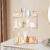 CROWNSHOP 3-Tier Corner makeup Storage makeup Organiser Acrylic Shelf for Makeup Skincare Toiletries Perfumes Counter & Vanity Tray Shower Cosmetic Organizer