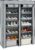CROWNSHOP 7-Tier Shoe Rack Canvas Shoe Storage Cabinet 128 x 89 x 27cm for 28 Pairs Shoes, Shoe Rack Standing for Living Room Hallway Shoe Organiser with Dustproof Cover (Black) (Gray)