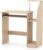 CROWNSHOP Computer Desk with Sliding Keyboard and Storage Modern Small Desk Wooden Desks & Workstations for Home Office Bedroom Natural Color 90 80 40CM
