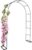 CROWNSHOP Garden Arch Metal Frame, 3.28M Weather-Resistant Steel Arbour, Climbing Plant Support, Outdoor Rose Archway