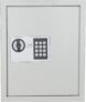 CROWNSHOP Key Safe – Electronic 48 Keys Hooks Wall Mounted Key Safe Box Locker Key Cabinet High-Security Digital Money Keys Lock Box for Home Office