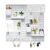 CROWNSHOP Pegboard Set 2828cm, 4 Panels, 20 Accessories