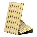 CUCOS Slatted Wall Panels 30×60 Cm PVC Peel-and-Stick