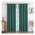 CUCRAF 100% Blackout Curtains, Dark Green, 2 Panels, 90×90