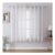CUCRAF White Voile Curtains, 63-Inch Drop, 2 Panels, Eyelet