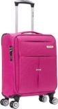 Cabin Suitcase Carry Suitcase 20 Lightweight 4 Wheels Spinner 3-Digit Combination Lock Soft Shell Luggage Hand Luggage Flight Bag for EasyJet Ryanair Birtish Airways and All Other Airlines 55x35x20