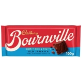 Cadbury Bournville Old Jamaica Dark Chocolate Rum & Raisin Bar – 100g