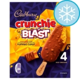 Cadbury Crunchie Blast Ice Cream Sticks 4x90ml – Clubcard Price