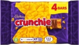 Cadbury Crunchie Chocolate Bar, 26.1 g (Pack of 4)