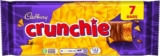 Cadbury Crunchie Milk Chocolate & Honeycomb Bars, 182.7 g (Pack of 1) 7 Bars Per Pack, Delicious Chocolate Bars with Honeycomb, For Sharing, Irresistible Flavour, Ideal Treat or Gift