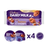 Cadbury Dairy Milk Buttons & Chunks Chocolate Desserts 4x75g